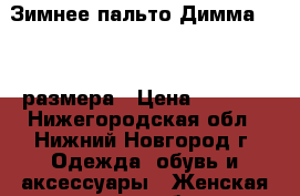 Зимнее пальто Димма 46-48 размера › Цена ­ 1 100 - Нижегородская обл., Нижний Новгород г. Одежда, обувь и аксессуары » Женская одежда и обувь   . Нижегородская обл.